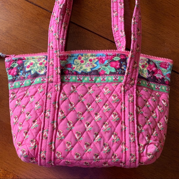 Betsy Tote Bag, Pink Paisley, Vera Bradley, Small - Picture 2 of 8